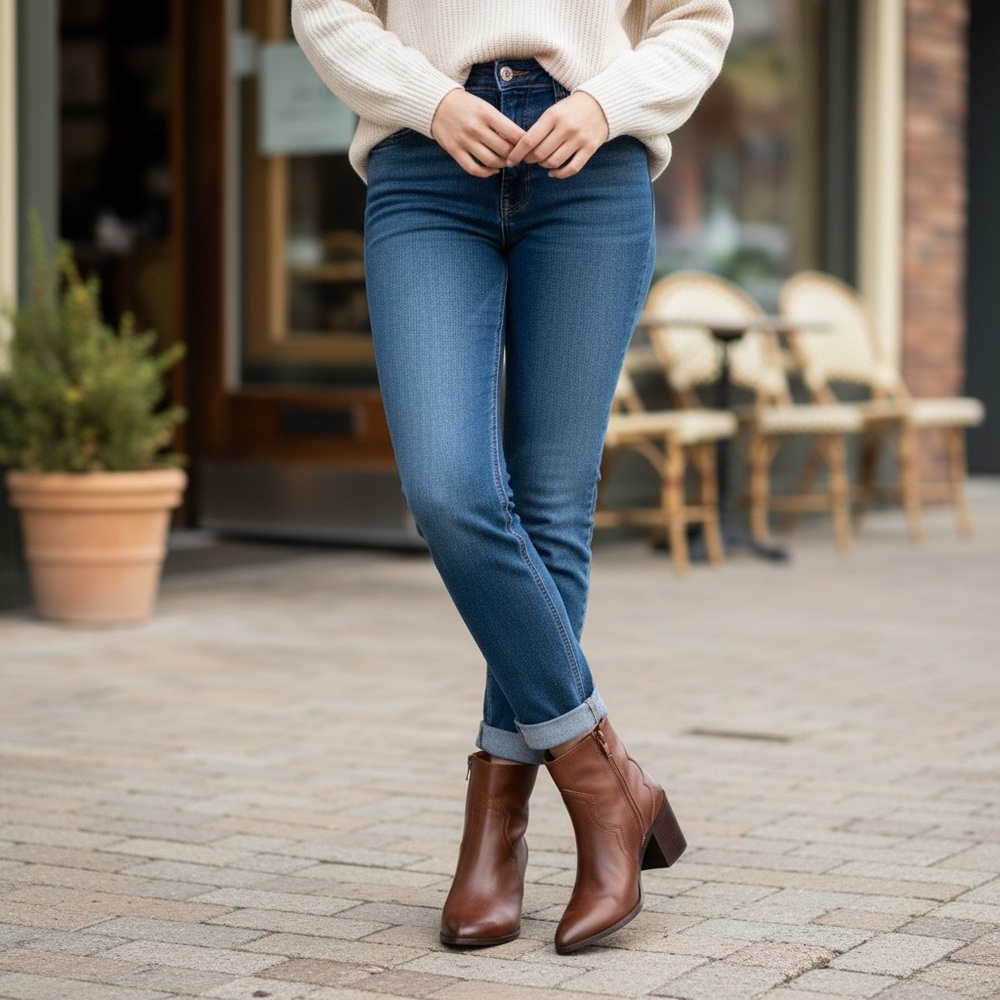 Frye Flynn Brown Zip Fall/Winter Ankle Booties - Picture 4 of 16